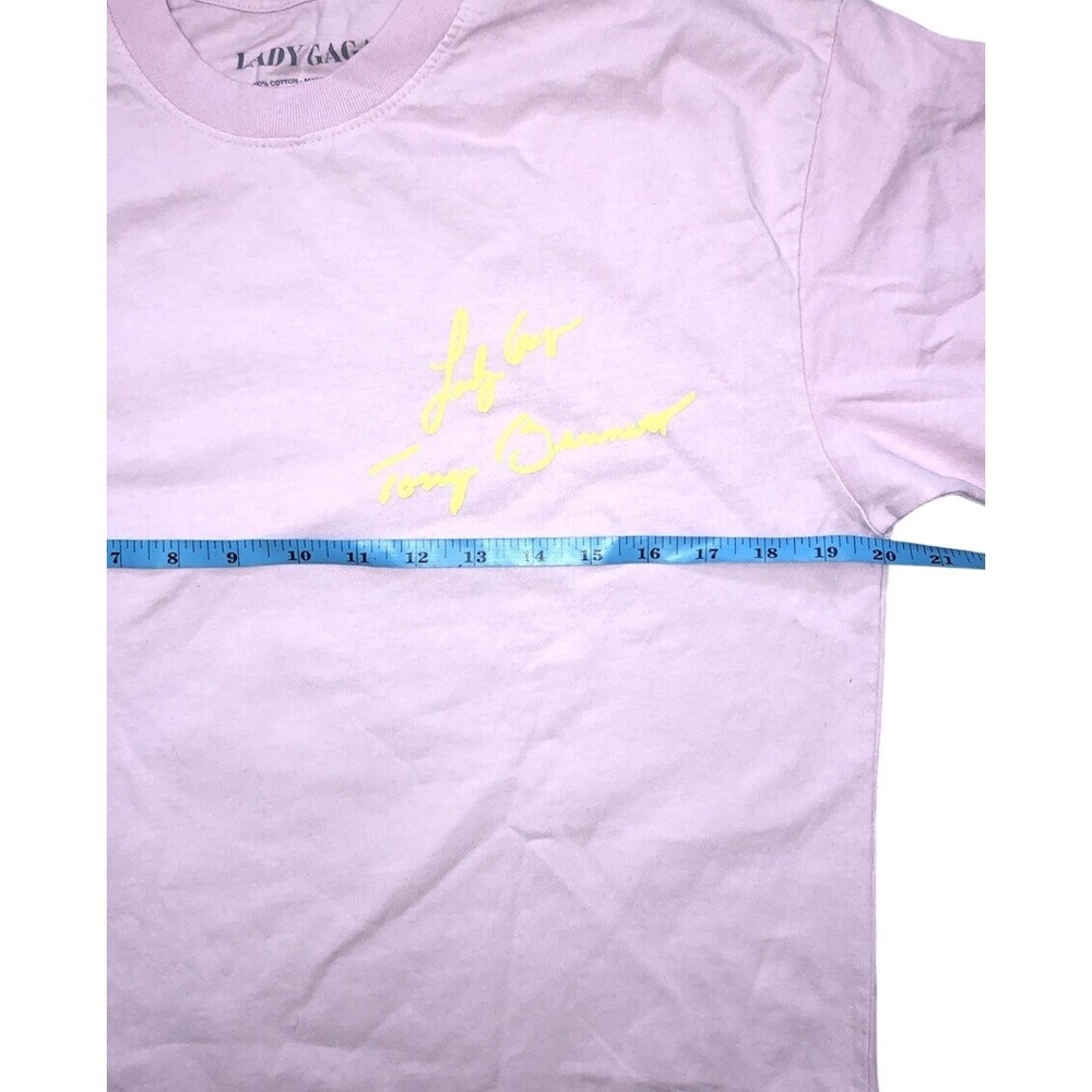 Lady Gaga T Shirt M Pink Love For Sale Tony Bennett Merch NEW - Picture 6 of 7